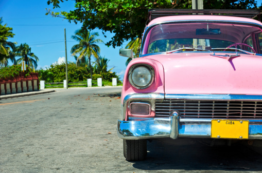 An old vintage American Car in Cuba.