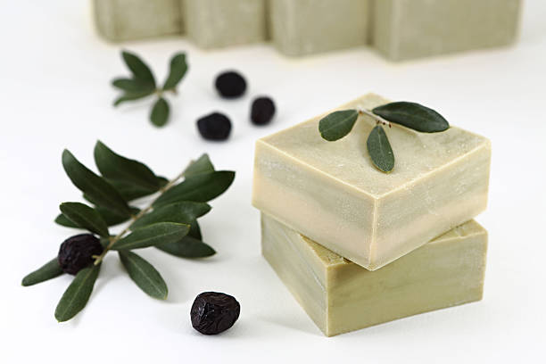 Olive Oil Soap stock photo