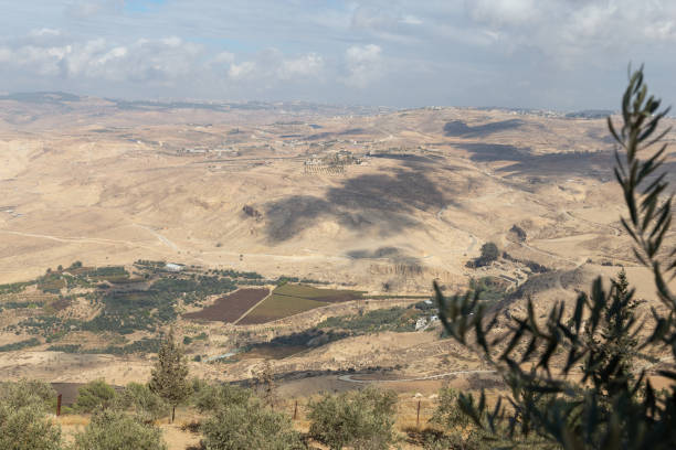 istock View of agricultural fields from Mount Nebo, Jordan 1868791458