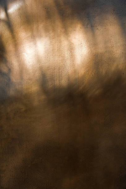 istock Shiny brass metal plate 186879537