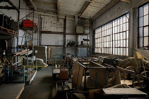 istock Abandoned Factory Warehouse 186879597