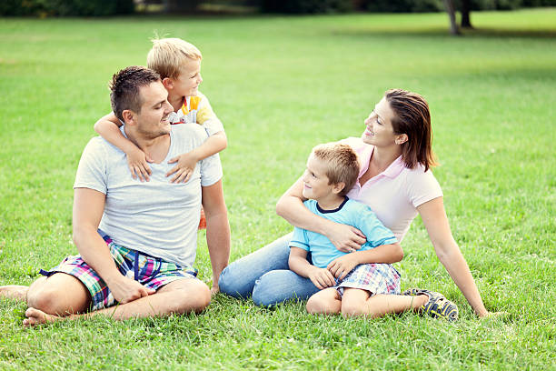 istock Family at the park 186879786