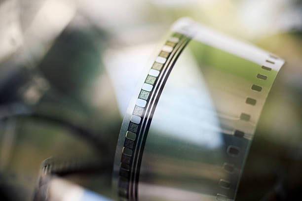 Detail on a 35 mm cinema reel.