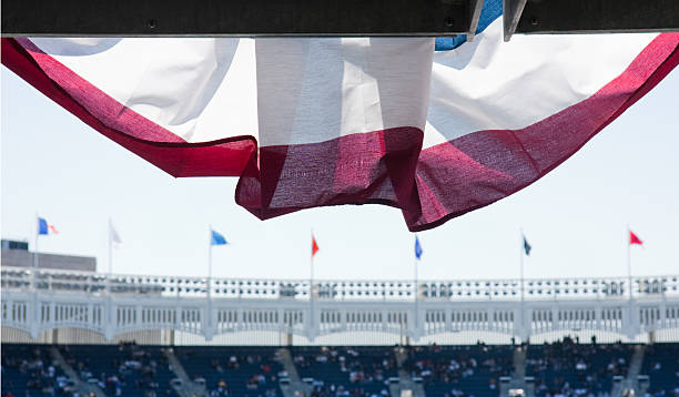 banner opening day at baseball stadium