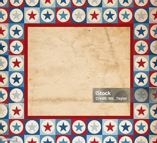 Sfondo Patriottico Cartaxxxl - Fotografie stock e altre immagini di 4 Luglio - 4 Luglio, A forma di stella, Antico - Vecchio stile