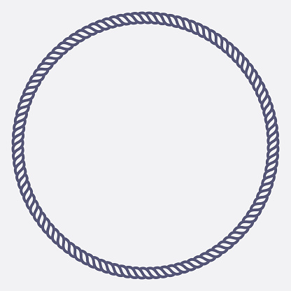 Plasma Rope Round Border Round Rope Border Frame Stock Illustration - Download Image Now - Rope ...