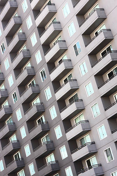 istock Apartment Building Balcony Architecture Facade 186880890