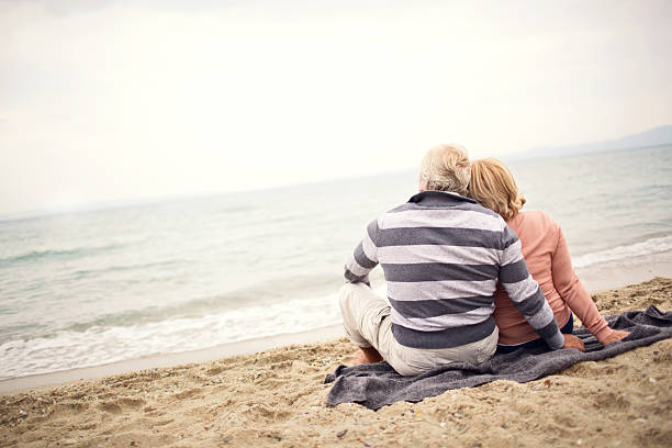 istock Loving senior couple 186881287