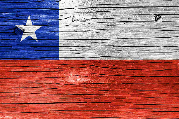 istock Flag of Chile on Wood 186881752