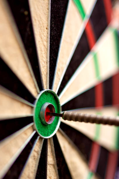 istock Bull's eye, dart in the center 1868823835