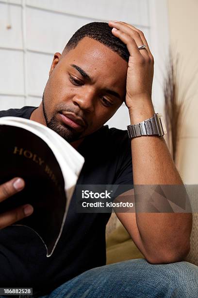 Reading The Bible Stock Photo - Download Image Now - Adult, Adults Only, African Ethnicity