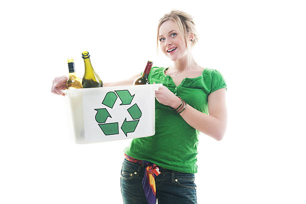 istock Recycling woman 186882646