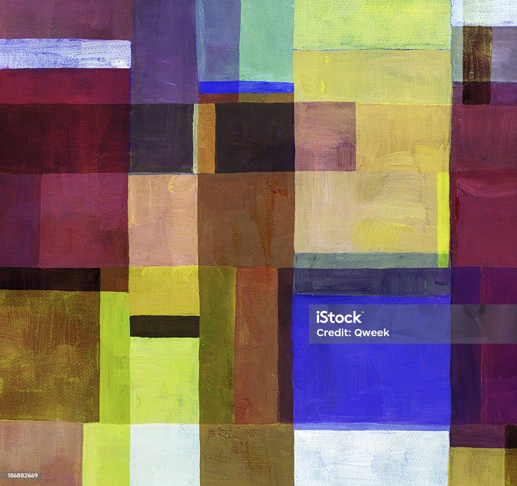カラ��フルな抽象的なブロック構成 - 芸術絵画のロイヤリティフリーストックフォト