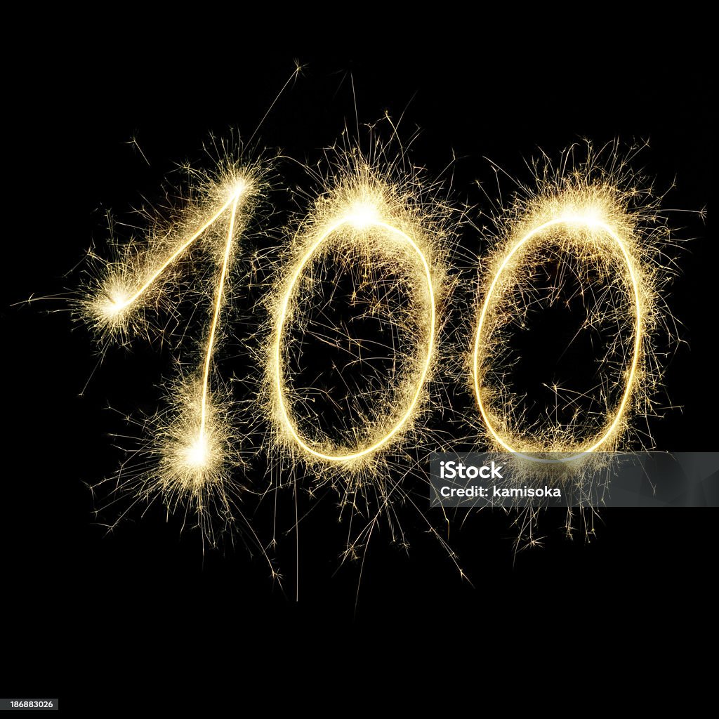 Sparkling świętowanie Numer STO - Zbiór zdjęć royalty-free (Numer 100)