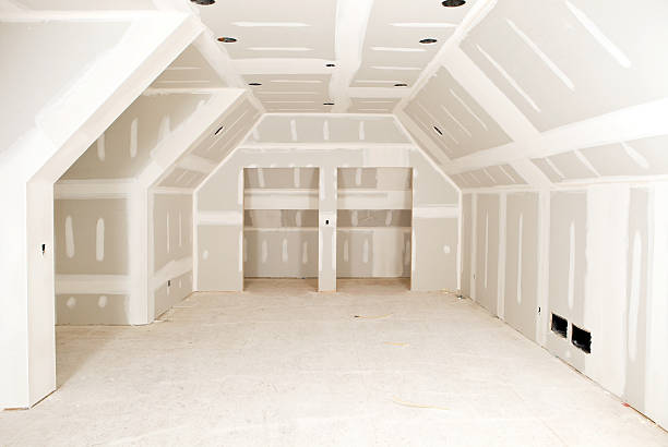 New Drywall Tape and Mud at a Residential Construction Site
