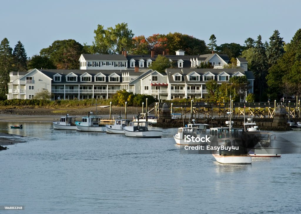 Costa panorâmico - Foto de stock de Kennebunkport royalty-free