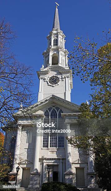 Foto de Igreja De Providence Ri e mais fotos de stock de Alto - Descrição Geral - Alto - Descrição Geral, Azul, Batista