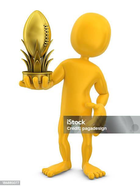 Troféu De Rugby - Fotografias de stock e mais imagens de Bola de Râguebi - Bola de Râguebi, Dourado - Cores, Ouro - Metal