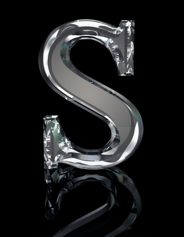 Crystal Letter S Stock Photo - Download Image Now - Letter S, Crystal,  Alphabet - iStock