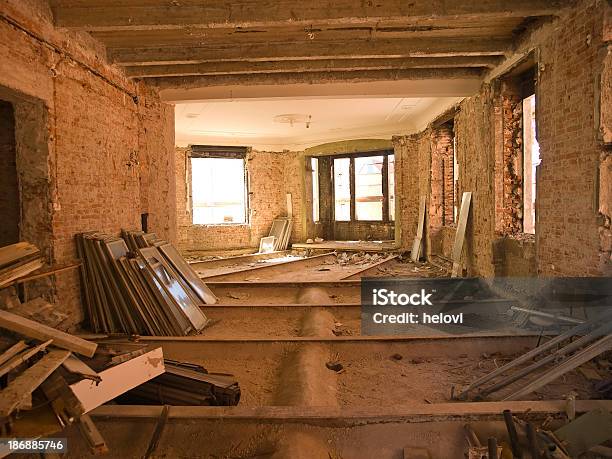 Reconstruction Stock Photo - Download Image Now - Awe, Color Image, Construction Frame