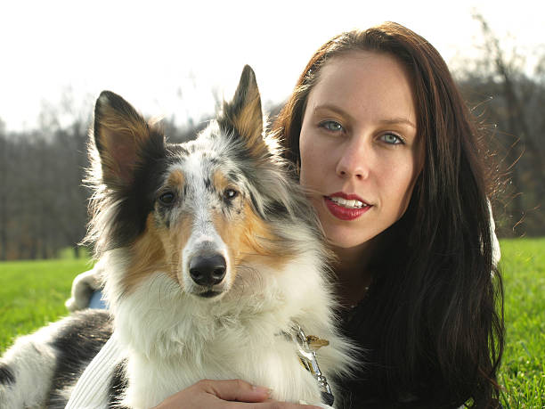 istock Girl and dog 186886355