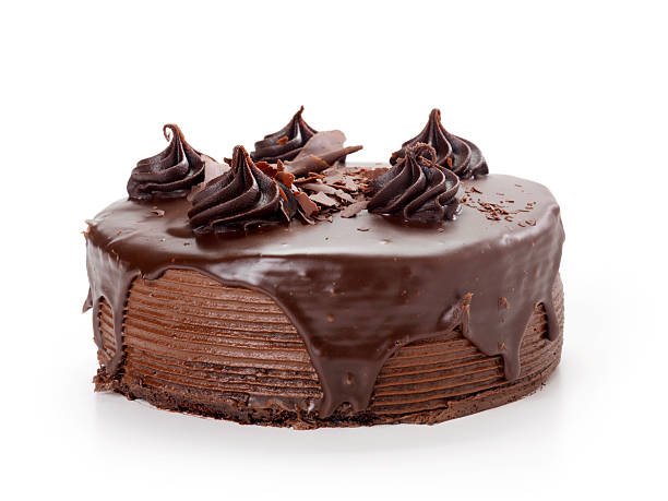 schokoladenkuchen - chocolate cake stock-fotos und bilder