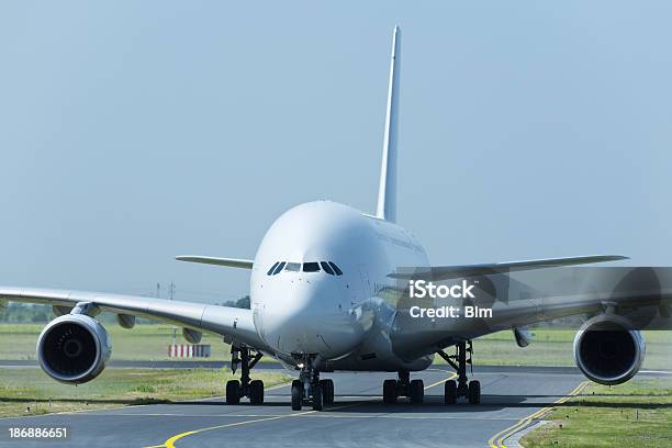 Large Passenger Jet Taxiing To Runway Stock Photo - Download Image Now - Airplane, Large, Airfield