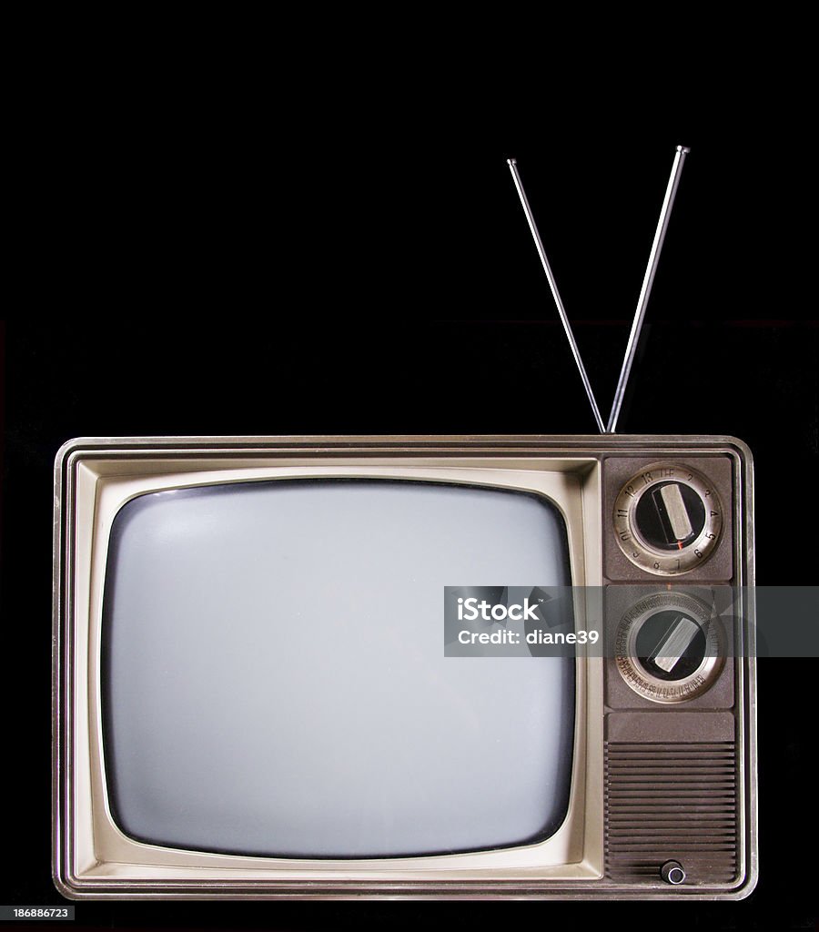 old televisor de - Foto de stock de Ancho de banda libre de derechos