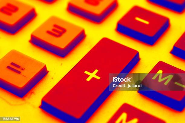 A Closeup Of Business Calculator Pad Stock Photo - Download Image Now - Calculator, Macrophotography, Backgrounds