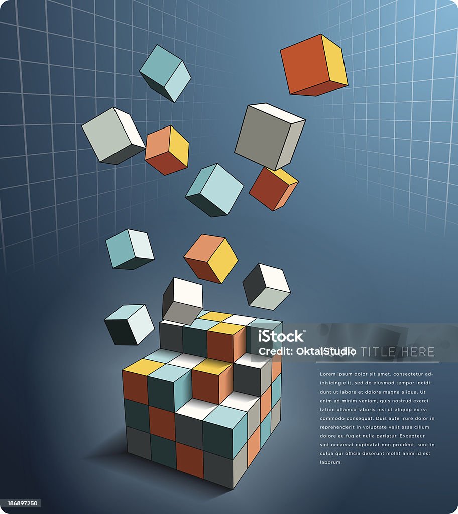 Metaphoric ポスター - 立方体のロイヤリティフリーベクトルアート