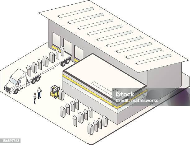 Ilustración de Almacén De Datos y más Vectores Libres de Derechos de Almacén - Almacén, Adulto, Almacén de distribución
