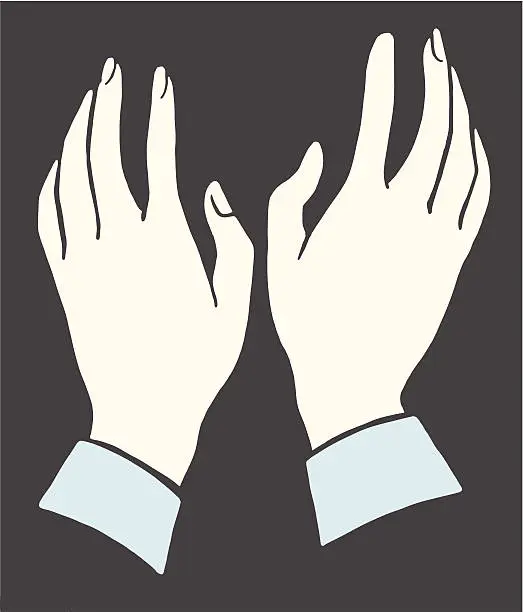 Vector illustration of Two Hands