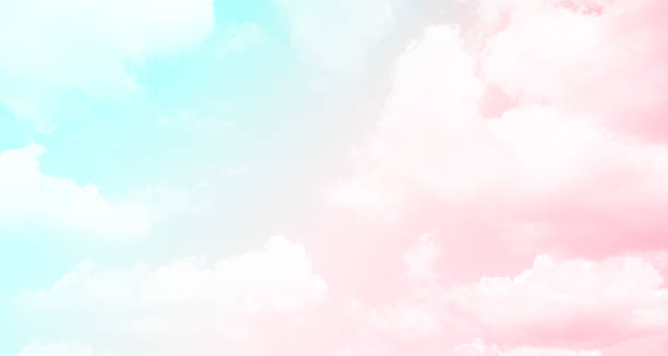 istock Sky Pink Cloud Sunset Sunrise Pastel Background Red Beautiful Blue Gradient Bright Fantasy Light Summer Scene Nature Cute Purple Texture Fluffy Painting Template Baby Cosmetic, Morning Cloudy. 1869006109