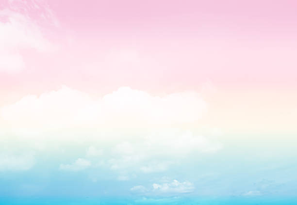 istock Sky Pink Cloud Sunset Sunrise Pastel Background Red Beautiful Blue Gradient Bright Fantasy Light Summer Scene Nature Cute Purple Texture Fluffy Painting Template Baby Cosmetic, Morning Cloudy. 1869013867