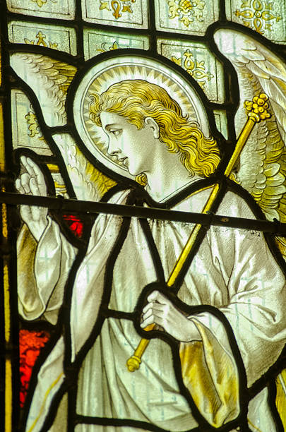 istock Angel Gabriel Stained Glass Window 186902362