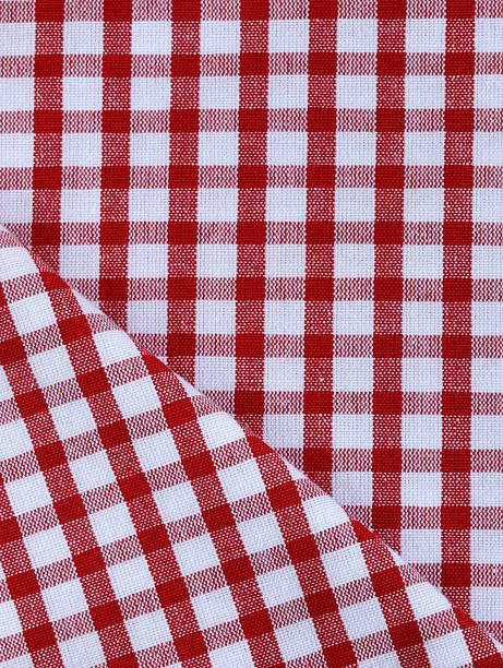 istock kitchen towel in the red checkered 186905389