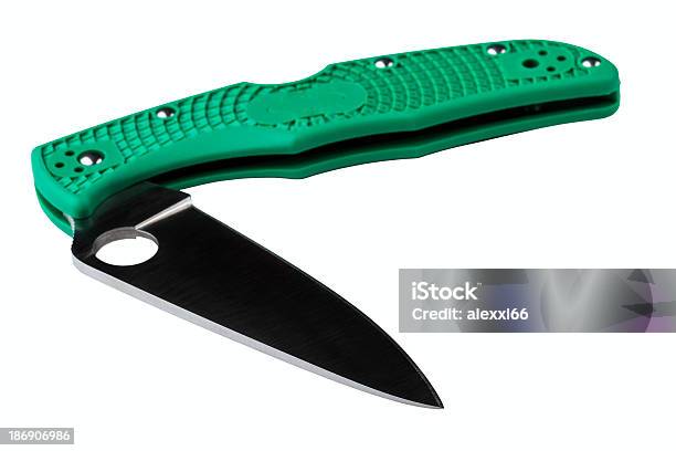 Coltello Da Tasca Pieghevole - Fotografie stock e altre immagini di Acciaio - Acciaio, Acciaio inossidabile, Affilato