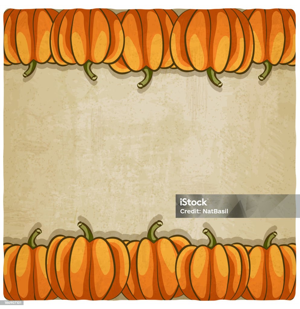 Старый фон с pumpkins - Векторная графика Painterly Effect роялти-фри