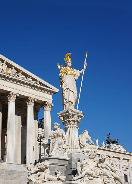 istock Statue Athena Parliament in Vienna, Austria 186907711