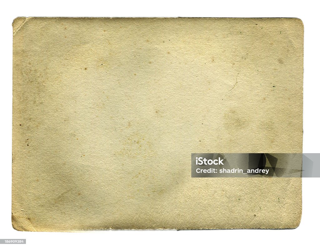 Página de papel Vintage aislado - Foto de stock de Amarillo - Color libre de derechos