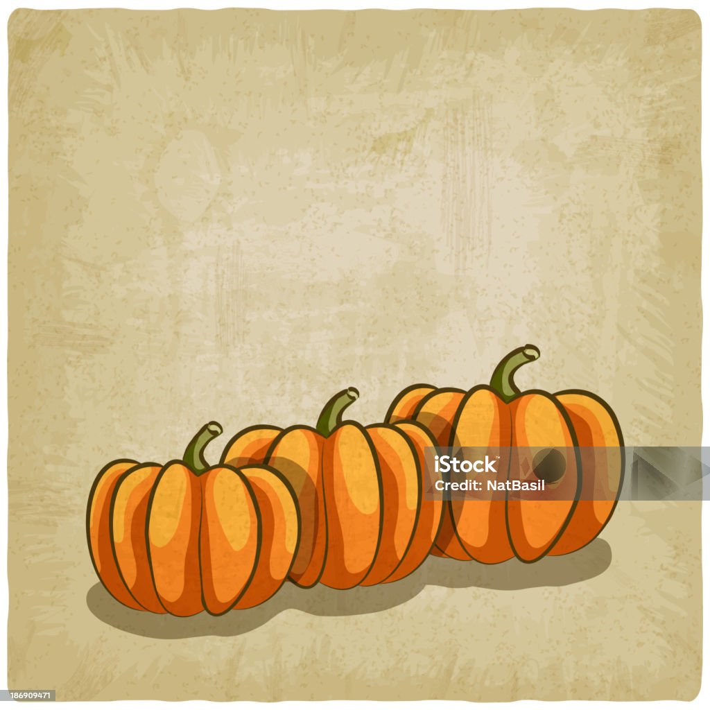 Старый фон с pumpkins - Векторная графика Painterly Effect роялти-фри