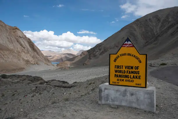 Pangong Tso or Pangong Lake is an endorheic lake spanning eastern Ladakh and West Tibet