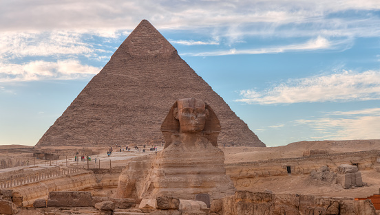 The Sphinx in Giza pyramid complex - Cairo, Egypt