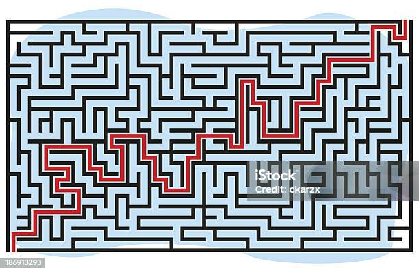 Square Maze 37 X 21 Vecteurs libres de droits et plus d'images vectorielles de Activité avec mouvement - Activité avec mouvement, Chercher, Cible - Matériel de sport