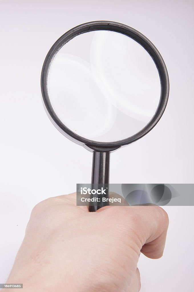 Vergrößern Glas - Lizenzfrei Analysieren Stock-Foto