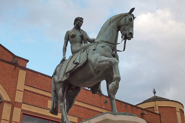 Lady Godiva Statue monument of Lady Godiva, Coventry, UK coventry godiva stock pictures, royalty-free photos & images