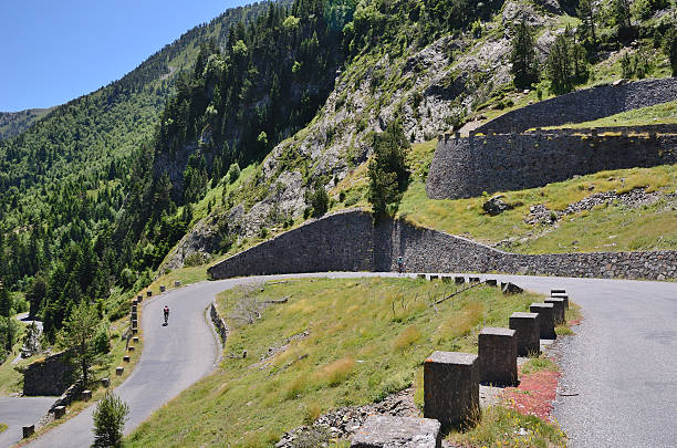 istock Summer view with mountain road in Pyrenees 186914836