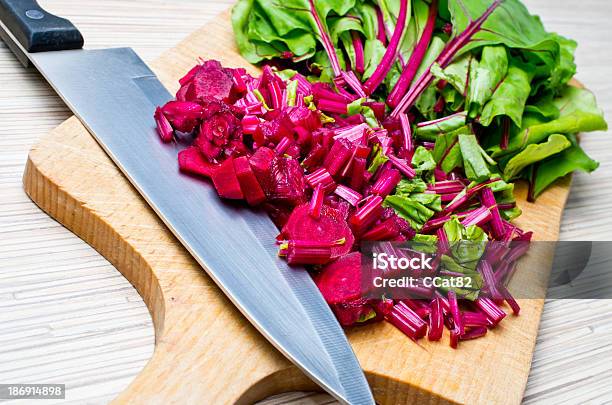 Cutted Chard On The Board Stock Photo - Download Image Now - Agriculture, Beet, Bunch