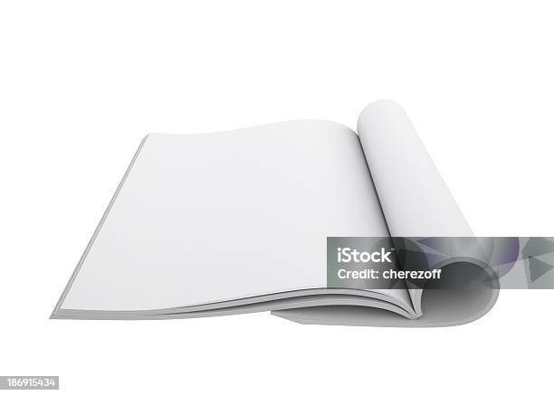 Abrir Livro Branco - Fotografias de stock e mais imagens de Aberto - Aberto, Branco, Brochura