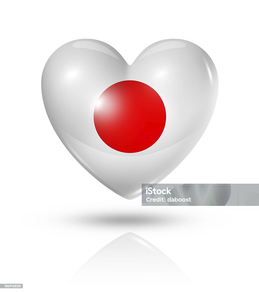 사랑입니다 일본, 심장 주기 아이콘 - 로열티 프리 0명 스톡 사진